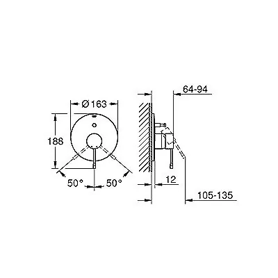 Grohe Essence Mešač Sa Prebacivačem Za Kadu 19285001