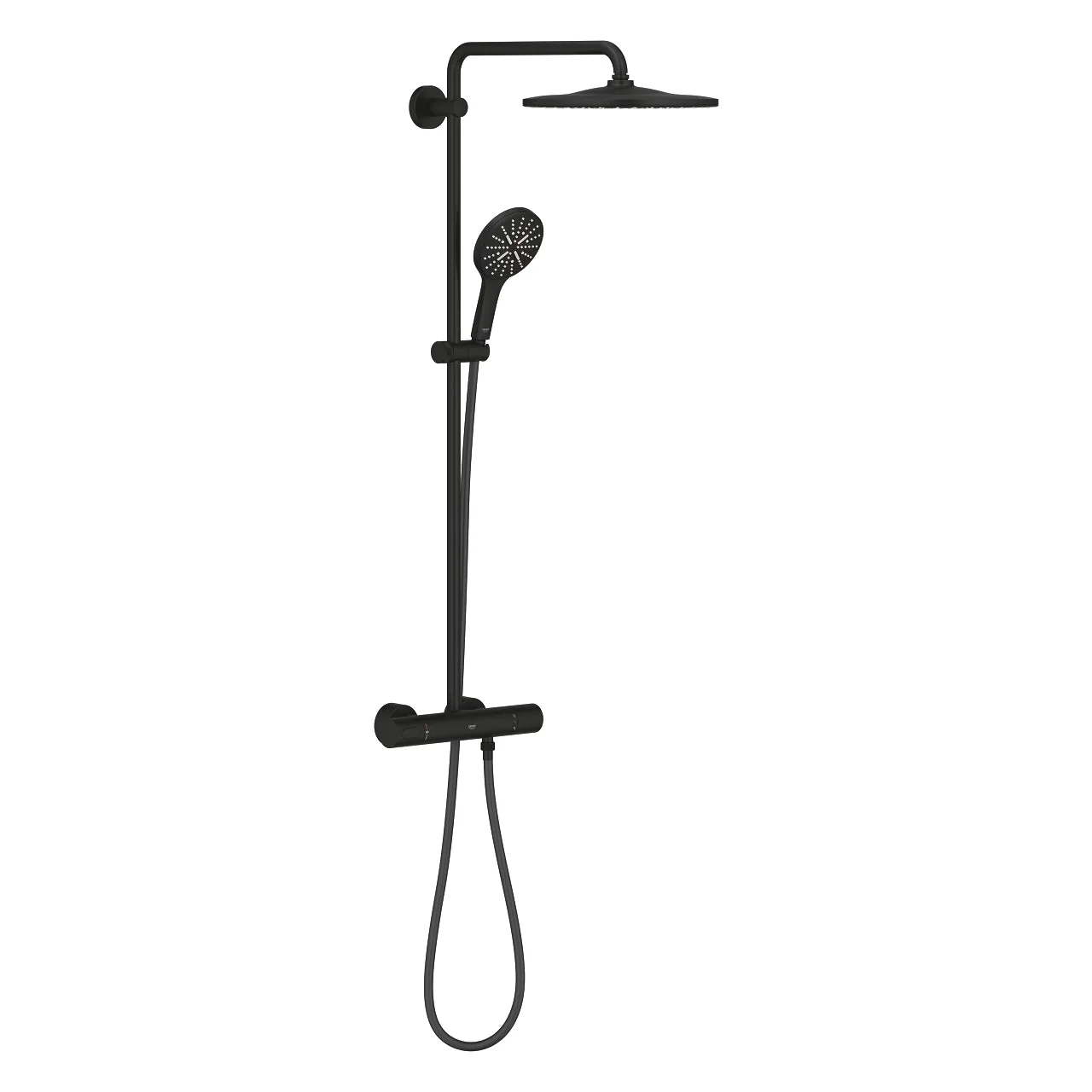 Grohe Rainshower Smartactive 310 termostatski usponski tuš sistem phantom black 22119kf0