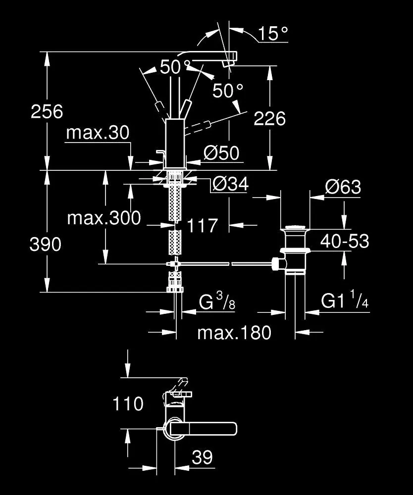 Grohe Lineare Za Umivaonik Lula 23296000