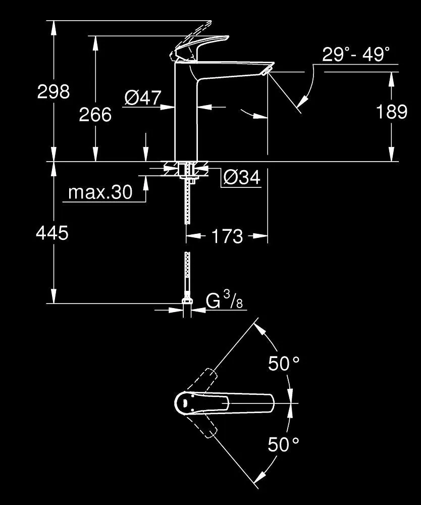 Grohe Eurosmart Za Umivaonik XL 23971003