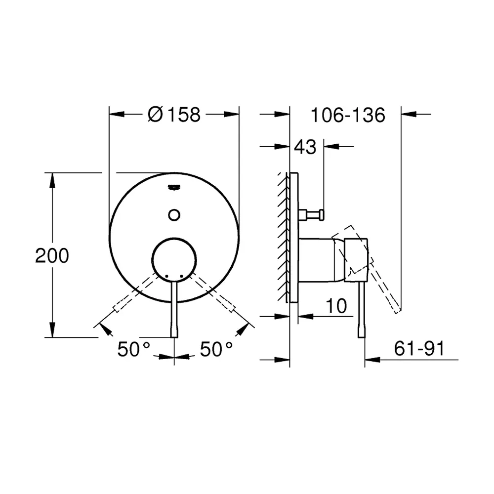 Grohe Essence Mešač Sa Prebacivačem Brushed Warm Sunset 24167DL1