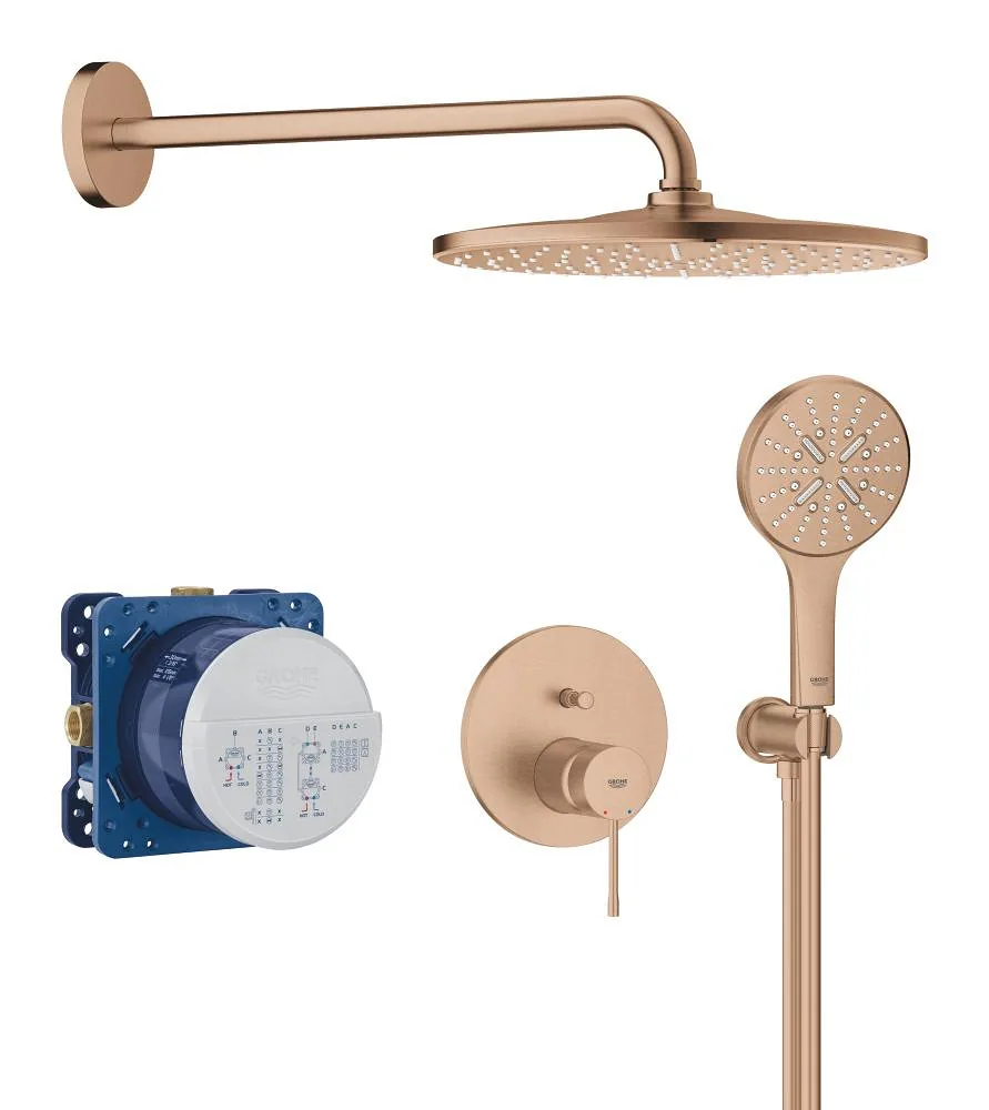 Grohe Essence brushed warm sunset ugradni tuš sistem sa Rainshower Mono 310 25287DL0