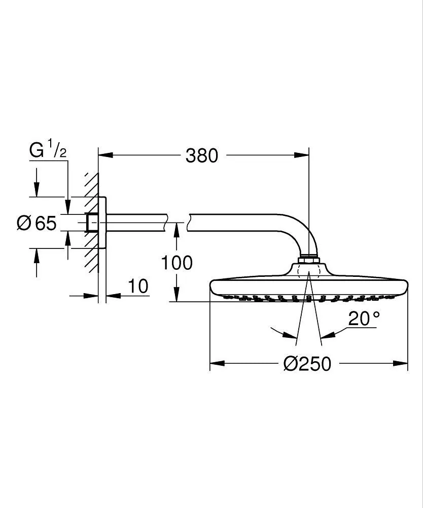 Grohe Tempesta 250 ruža tuša 26663000