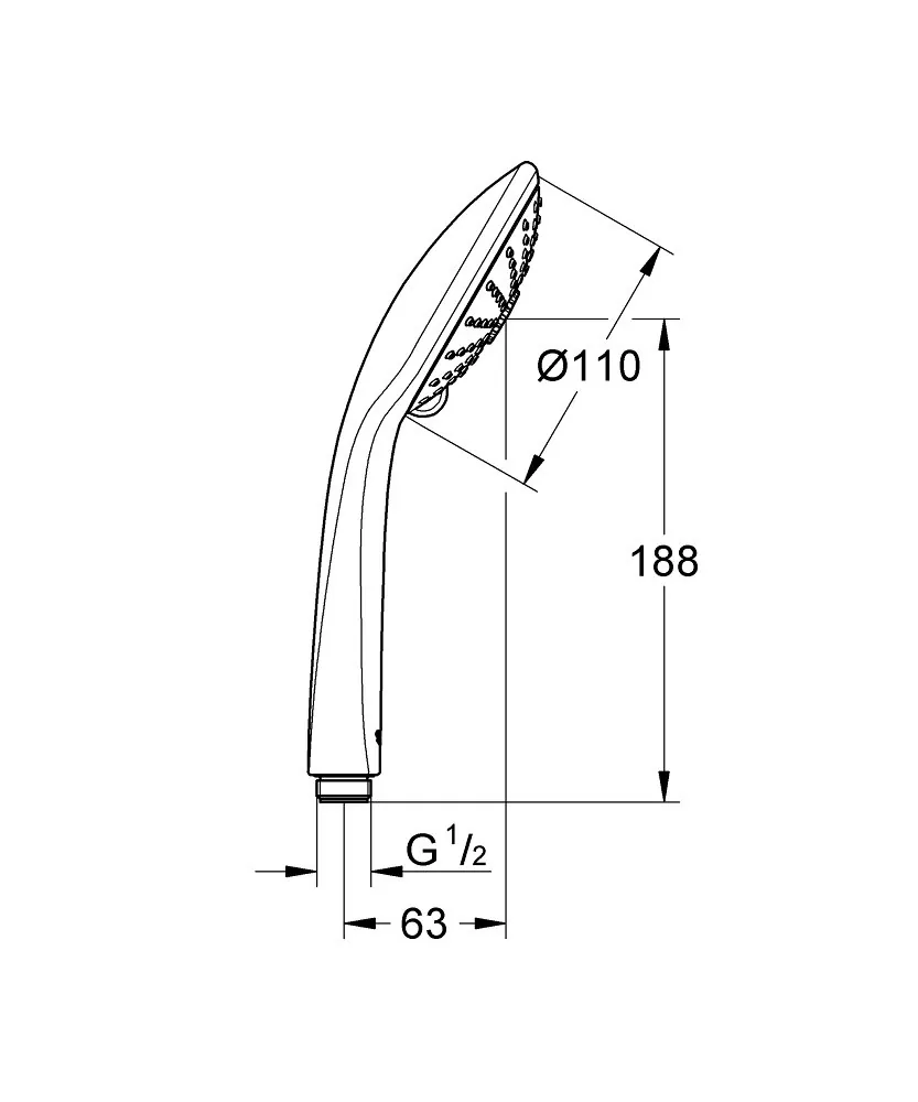 Grohe Euphoria 110 tuš ručica 3 mlaza 27221001