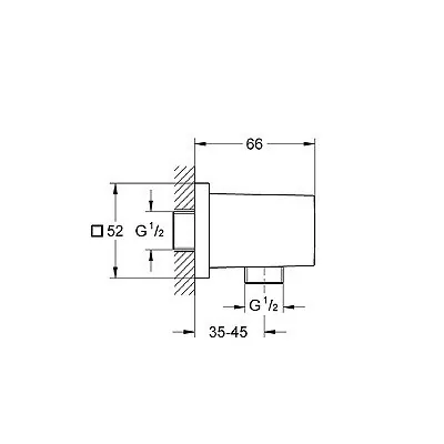 Grohe priključak za tuš crevo 27704000 Euphoria Cube