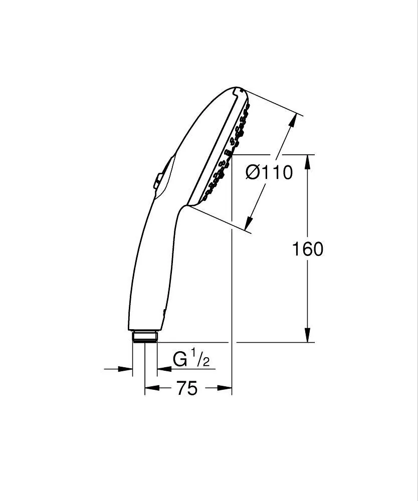 Grohe Tempesta 110 tuš ručica 3 mlaza 13.5 l/min 28261003