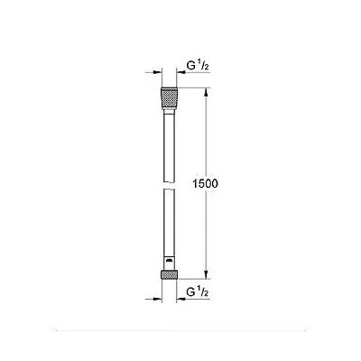 Grohe Silverflex tuš crevo, 1500 mm 28364000