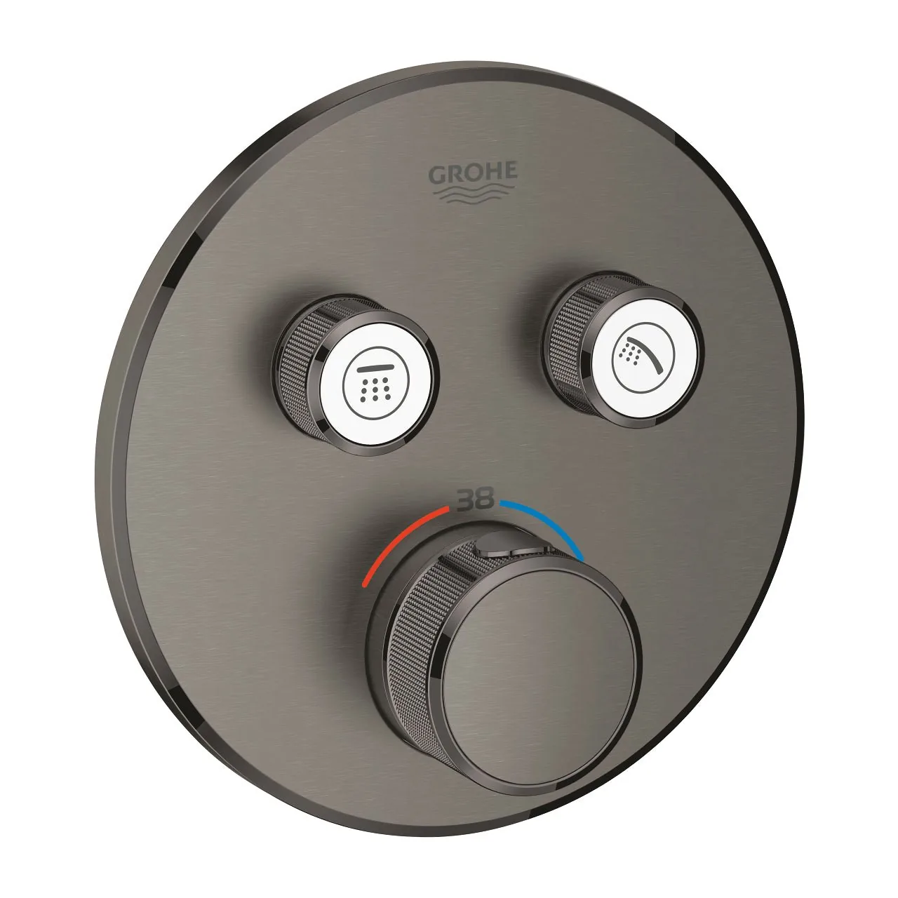 Grohe Grohtherm Smartcontrol Termostatski Mešač Za 2 Potrosaca Brushed Hard Graphite 29119AL0