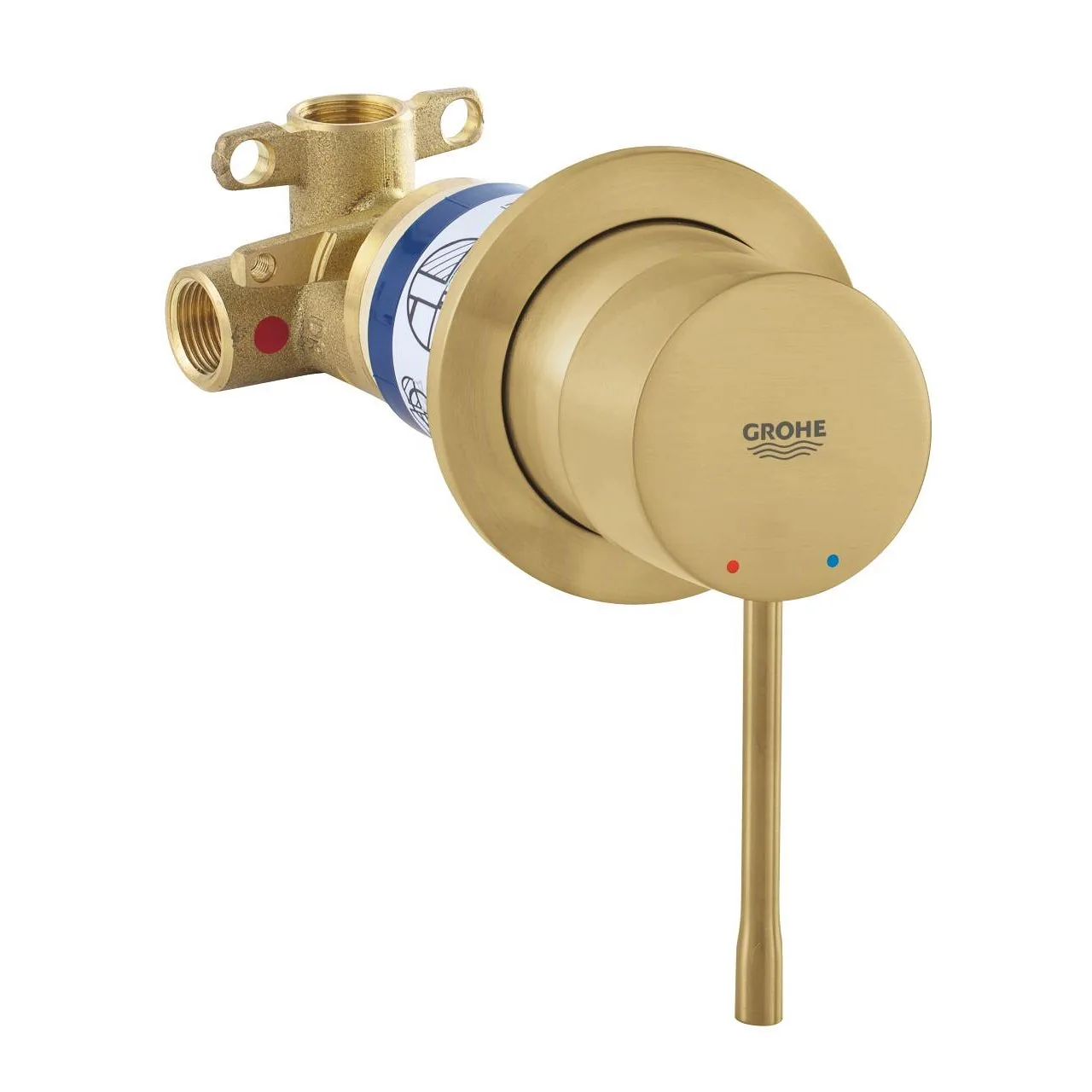 Grohe Essence Mešač Bez Prebacivača Sa Ugradnim Telom MALa Rozeta Brushed Cool Sunrise 29197GN0