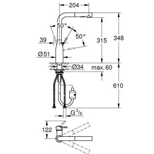 Grohe Essence slavina za sudoperu 30269000