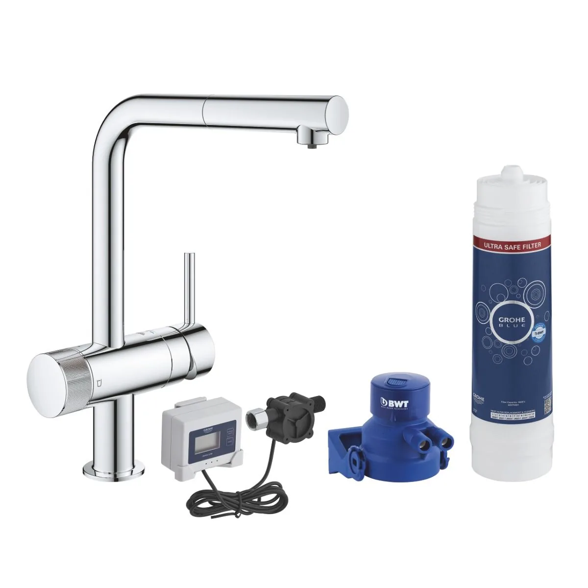 Grohe Blue Pure Minta slavina za sudoperu sa izvlačnim tušem i filterom 30393000
