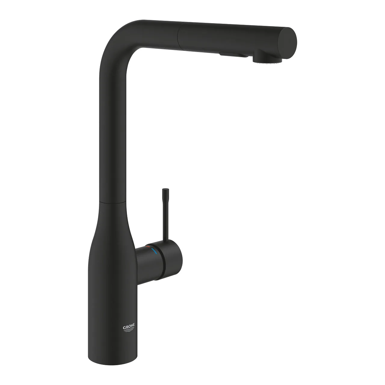 Grohe Essence slavina za sudoperu sa izvlačnim tušem Phantom Black 30504KF0