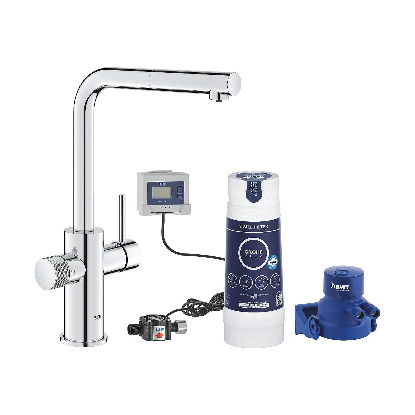 Grohe Blue Pure Minta slavina za sudoperu sa izvlačnim tušem i filterom 30591000