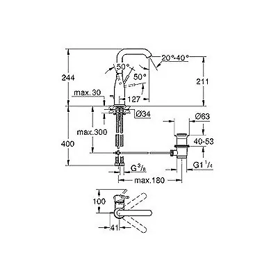 Grohe Essence Za Umivaonik Lula 32628001