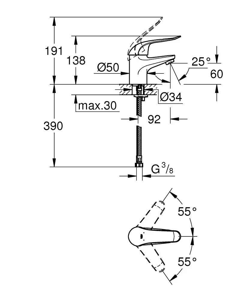 Grohe Euroeco SpeciAL Slavina Za Umivaonik 32762000