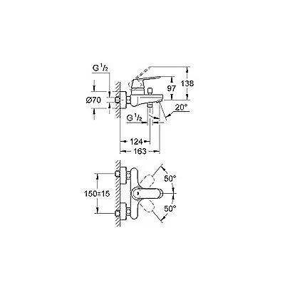 Grohe Eurosmart Cosmopolitan Za Kadu 32831000