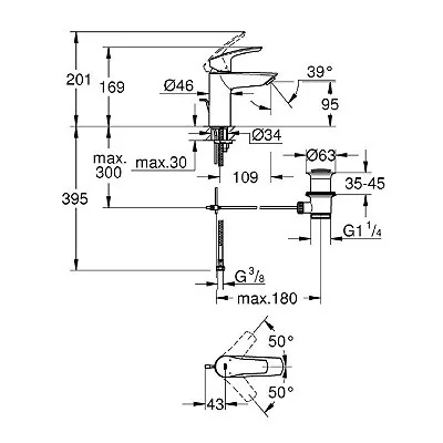 Grohe Eurosmart Za Umivaonik S Veličina 33265003
