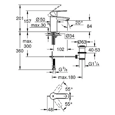 Grohe Eurostyle Cosmopolitan Za Umivaonik 33552002