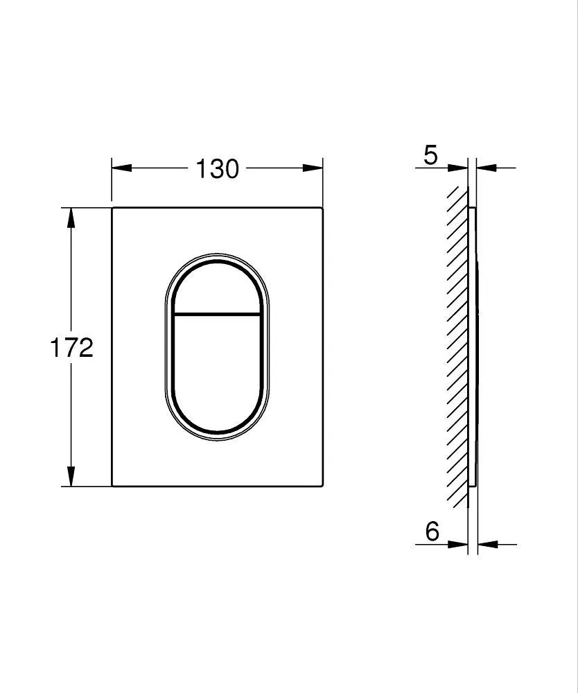 Grohe arena Cosmopolitan tipka za ugradni vodokotlić cool sunrise 37624gl0
