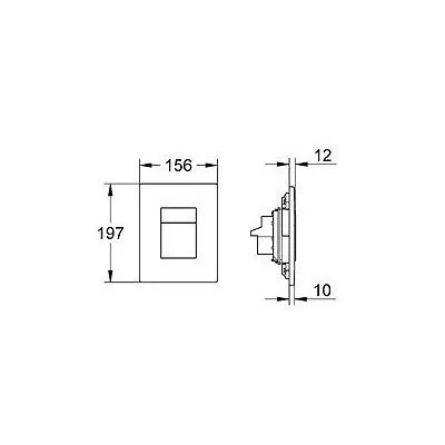 Grohe Skate Cosmopolitan tipka matt chrome 38732p00