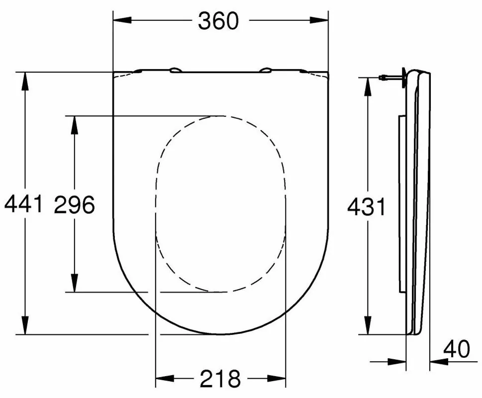 Grohe Essence WC daska sporospuštajuća 39577000