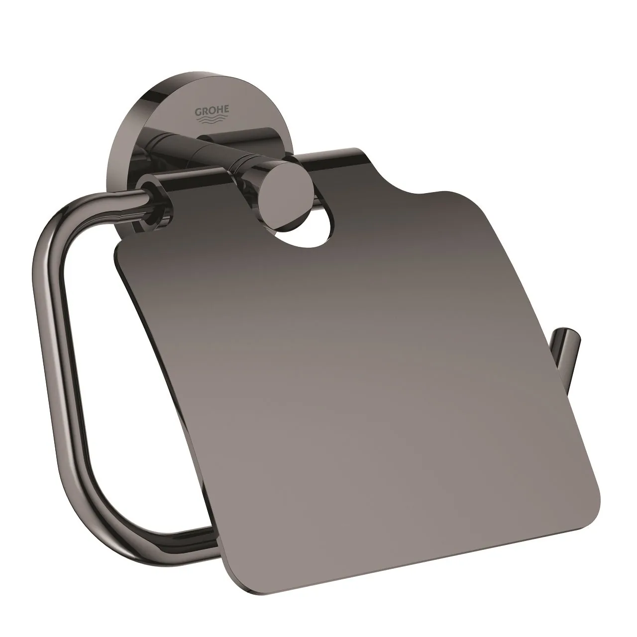 Grohe Essentials držač toalet papira sa poklopcem hard graphite