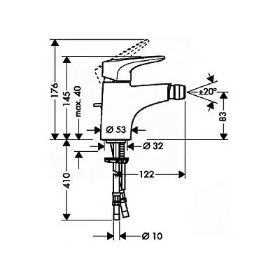 Hansgrohe Metropol e slavina za bide 14272000