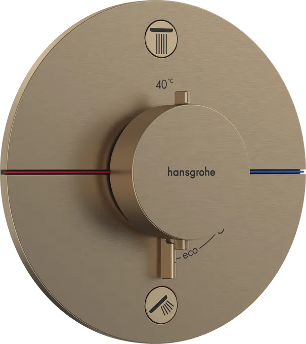 Hansgrohe ShowerSelect Comfort S termostatski mešač 2 funkcije brushed bronze 15554140