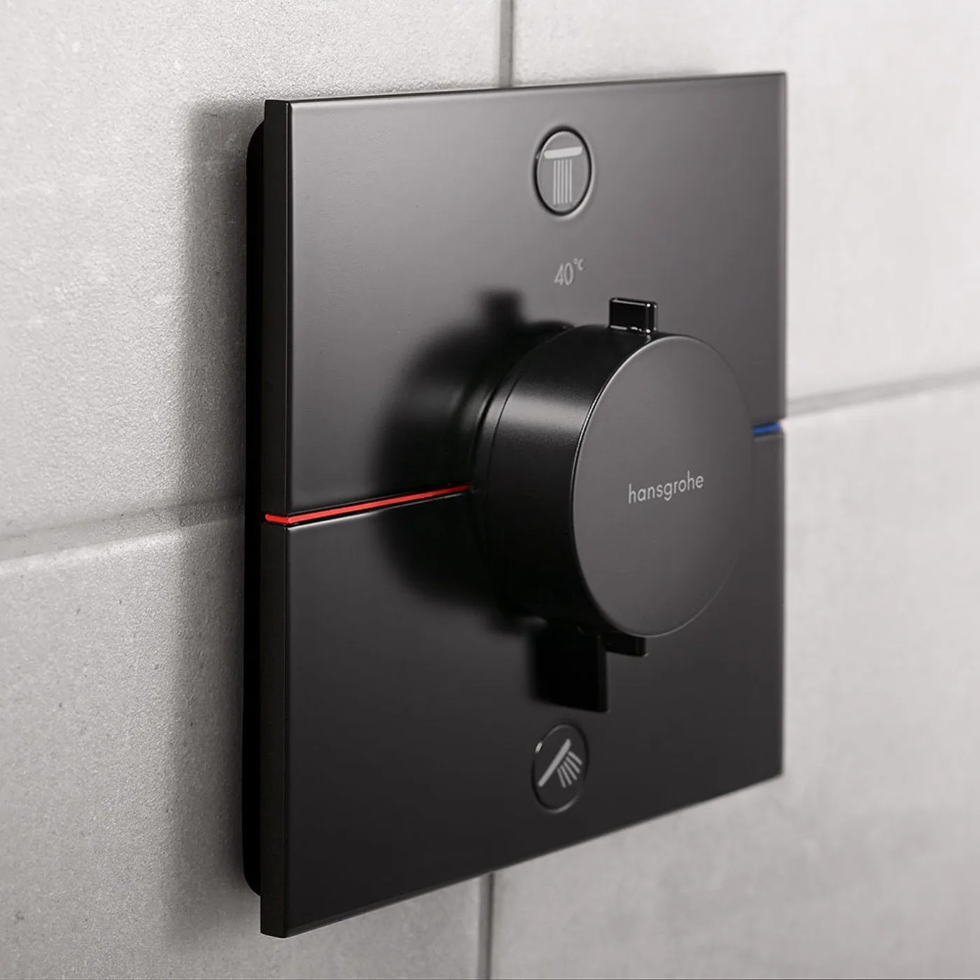 Hansgrohe ShowerSelect Comfort E termostatski mešač sa 2 funkcije matt black 15572670