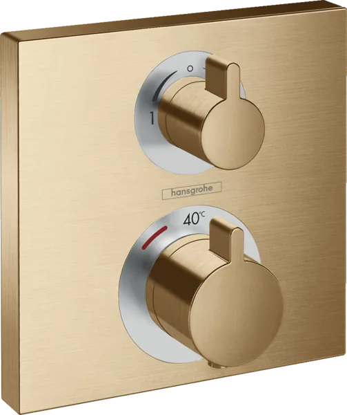 Hansgrohe Ecostat Square brushed bronze termostatski mešač 15714140