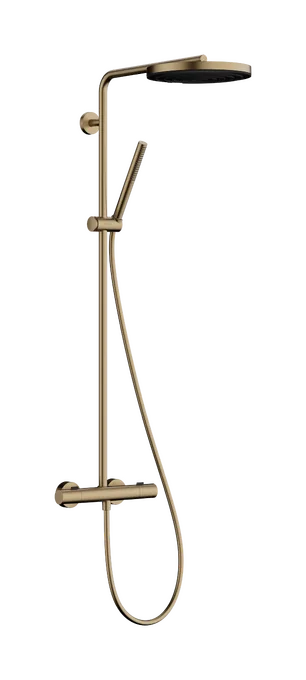 Hansgrohe Pulsify S Puro 260 usponski tuš sa termostatskim mešačem Ecostat fine brushed bronze 24222140