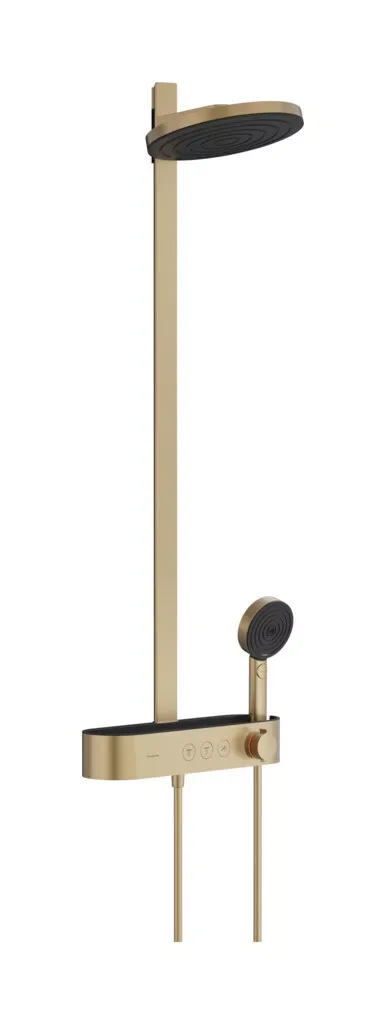 Hansgrohe pulsify s 260 usponski tuš sistem sa showertablet 400 termostatom brushed bronze 24240140