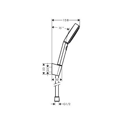 Hansgrohe Pulsify Select set ručica tuša 105 3jet sa crevom Matt Black 24303670