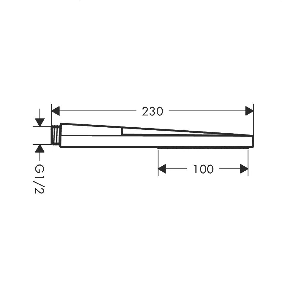 Hansgrohe Pulsify e 100 baton ecosmart tuš ručica brushed bronze 24320140