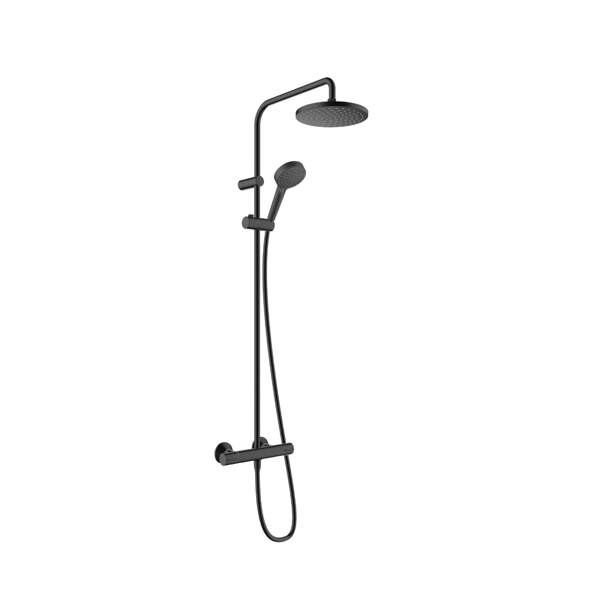 Hansgrohe Vernis Blend 200 usponski tuš sa termostatskom baterijom matt black 26276670