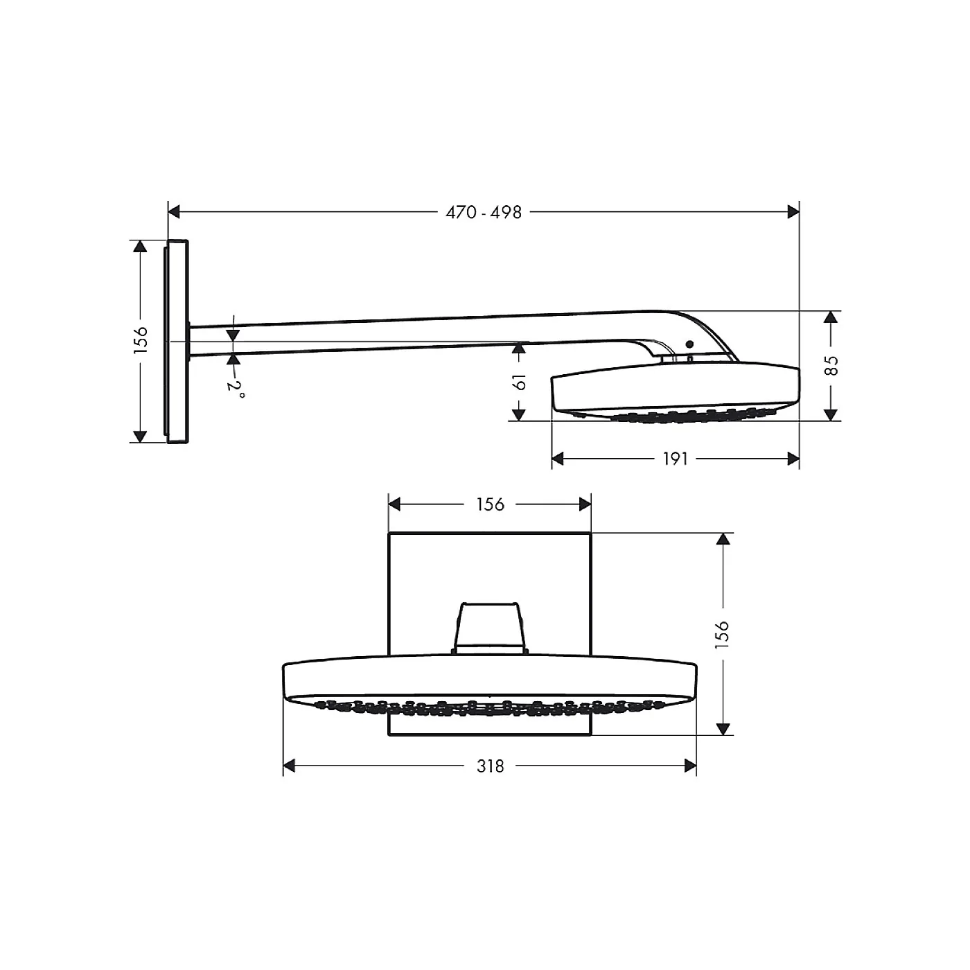 Hansgrohe Raindance Select e 300 3 jet ruža 26468000