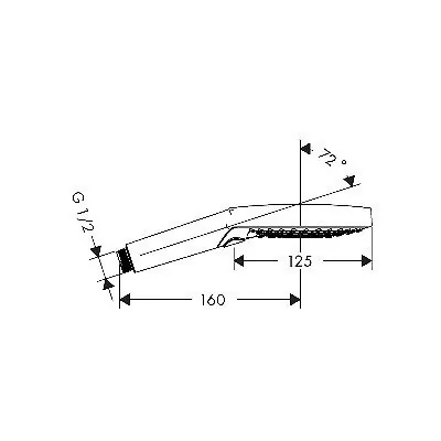 Hansgrohe Raindance Select S tuš ručica 120 mm 3 vrste spreja 26530000