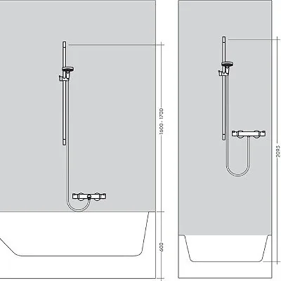 Hansgrohe Raindance Select E 120 klizna šipka set (L=65cm) 26620400