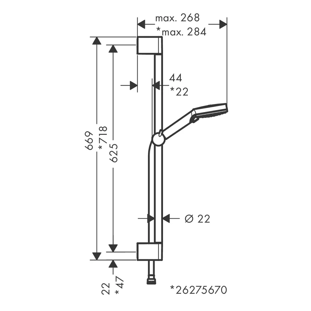 Hansgrohe set Crometta 100 multi od 650 26650400