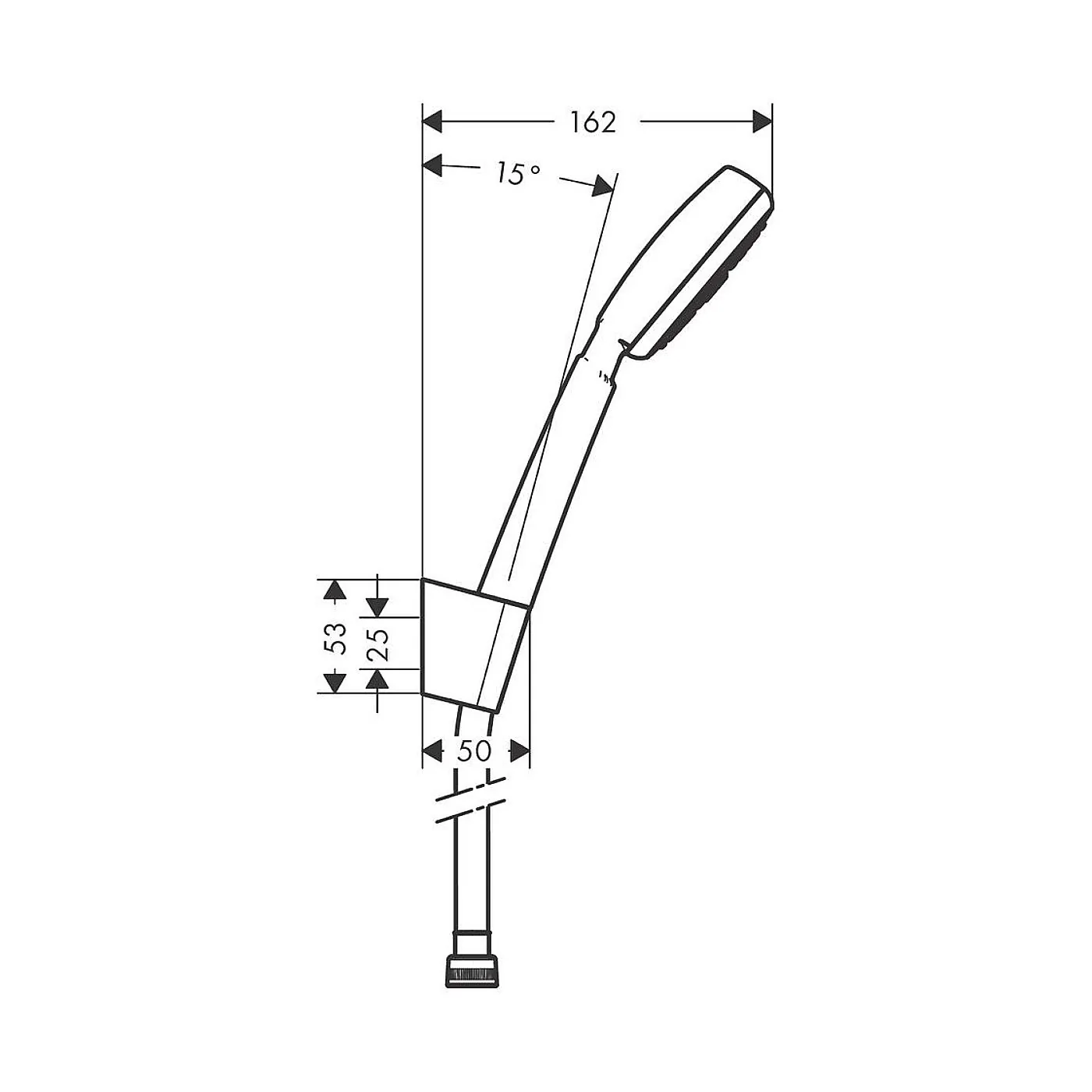 Hansgrohe Crometta 100 1jet set ručica crevo 125m i drzac tuša 26664400