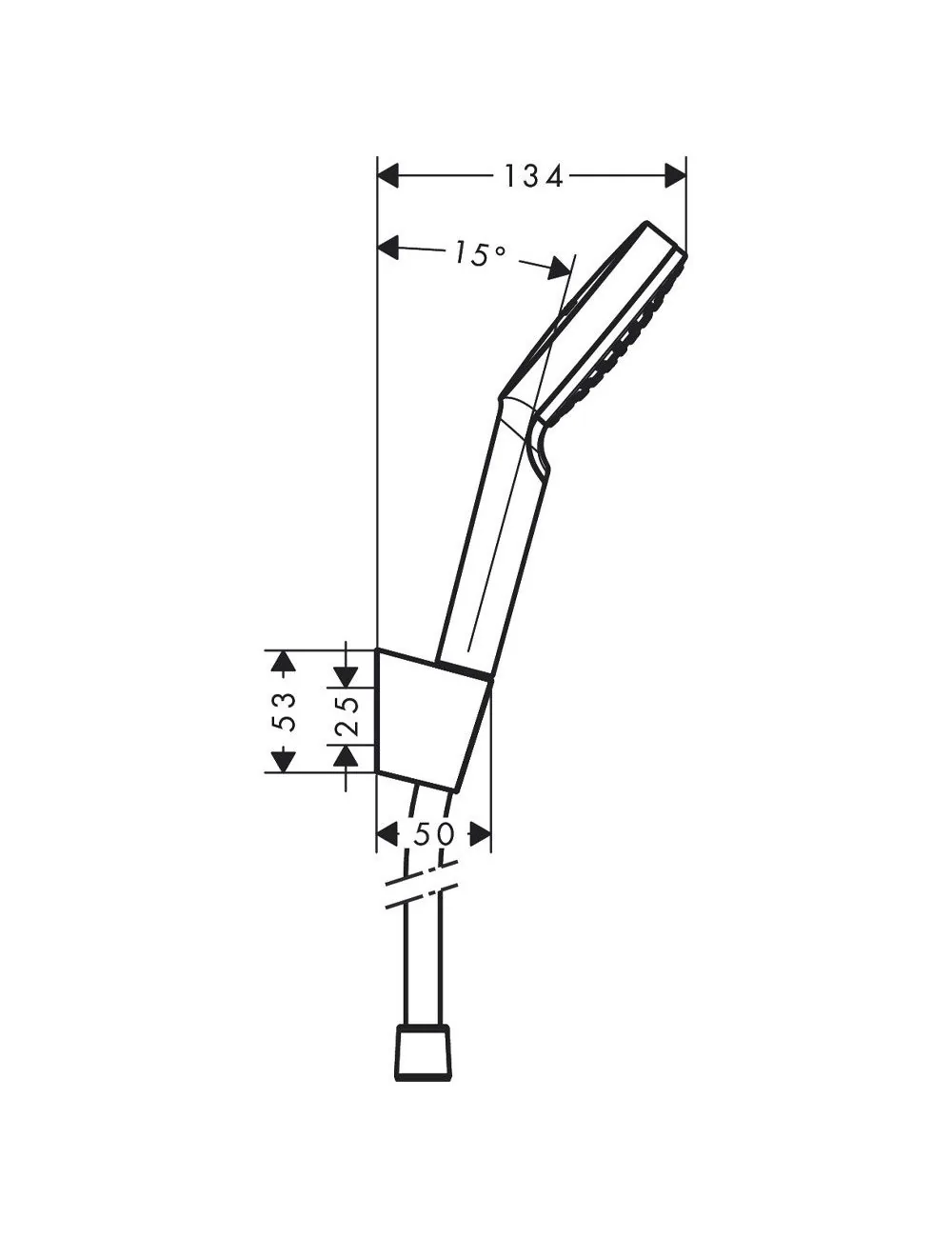 Hansgrohe set Crometta 1jet držač i crevo tuša 125m 26690400