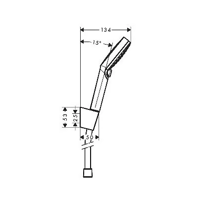 Hansgrohe Crometta Vario tuš set tuš crevo držač i ručica 2 vrste spreja) 26692400