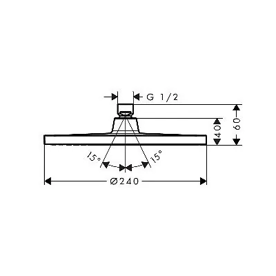 Hansgrohe Crometta tuš ruža 24 cm 26723000