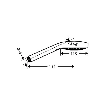 Hansgrohe Croma Select S Multi EcoSmart tuš ručica 26801400