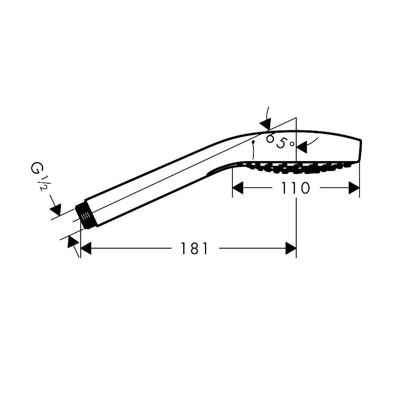 Hansgrohe ručica tuša Croma S vario ecosmart 26803400