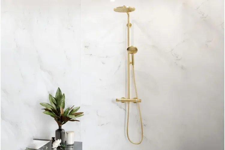 Hansgrohe Croma Select s showerpipe 280 1 jet polished gold optic 26890990