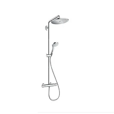 Hansgrohe croma select s 280 termostatski usponski tuš ecosmart polished gold optic 26891990