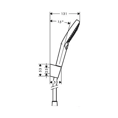 Hansgrohe Raindance Select S 120 set tuš ručica crevo i držač tuša 27668000