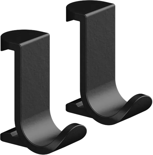 Hansgrohe WallStoris matt black široka vešalica 2 kom 27914670