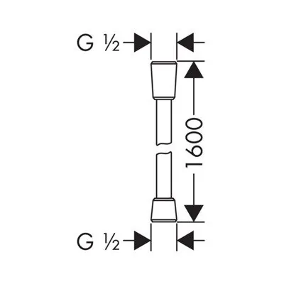 Hansgrohe Isiflex tuš crevo 1,60 m 28276000